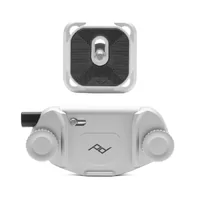 Peak Design Capture Camera Clip v3 - Silver - With Standard Plate