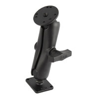 RAM Double Ball Mount with Round & Rectangular Plates - Medium