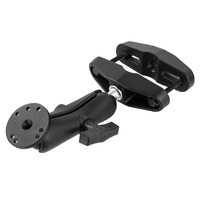 RAM Universal Post Clamp Mount with Round Plate - C Size Medium Arm