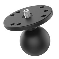 RAM Ball Adapter with Round Plate and 1/4"-20 Threaded Stud - C Size