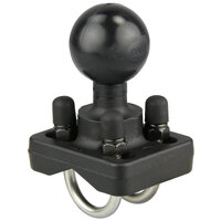 RAM Double U-Bolt Ball Base for .75" - 1" Rails