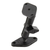 RAM Double Ball Diamond Plate Mount - A Size Medium
