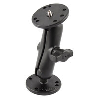 RAM Double Ball Mount with 1/4"-20 Male Thread - B Size Medium