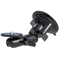 RAM Twist-Lock Suction Cup Mount with Round Plate & 1/4"-20 Stud