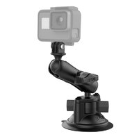 RAM Twist-Lock Suction Cup Mount with Universal Action Camera Adapter RAM-B-166-GOP1