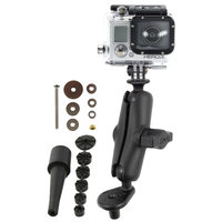 RAM Motorcycle Fork Stem Mount with Universal Action Camera Adapter
