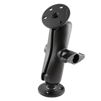 RAM Double Ball Mount with Two Large Round Plates - D Size Medium