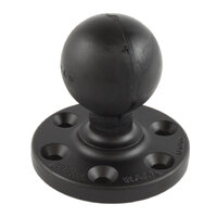 RAM Large Round Plate with 6-Hole Pattern and Ball - D Size