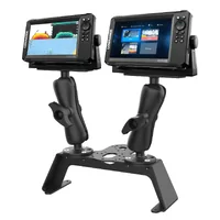 RAM Fishfinder Deck Kit with Dual Marine Electronic Mount