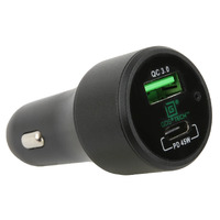 GDS Car Charger USB Type-C and Type A