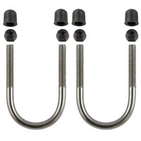 RAM Stainless Steel U-Bolt Hardware Pack for Rails 1" to 1.25"