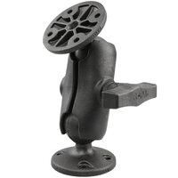 RAM Composite Double Ball Mount with Two Round Plates - Short