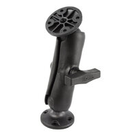 RAM Composite Double Ball Mount with Two Round Plates - Medium