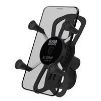 RAM X-Grip Phone Mount with RAM Tough-Strap Handlebar Base