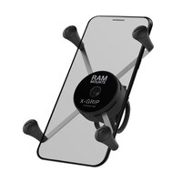 RAM X-Grip Large Phone Mount with Low-Profile Zip Tie Handlebar Base