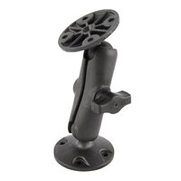RAM Universal Composite Double Ball Mount with Two Round Plates
