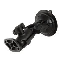 RAM Twist-Lock Composite Suction Cup Ratchet Mount with Diamond Plate
