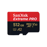 Sandisk Extreme Pro MicroSDXC 512GB 200MB/S Read, 140MB/S Write