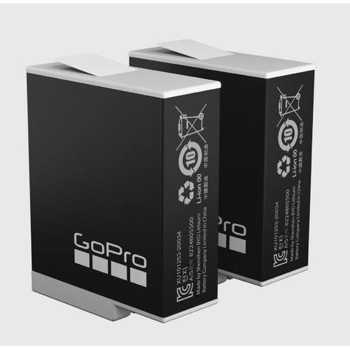 GoPro Enduro Rechargeable Battery 2-Pack For HERO12 / HERO11 / HERO10 / HERO9 Black