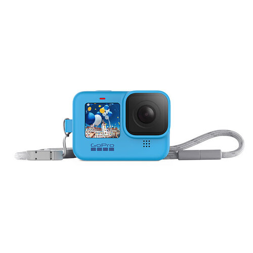 GoPro HERO12 / HERO11 / HERO10 / HERO9 Black Sleeve + Lanyard - Blue
