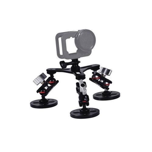 Flexible CNC Triple Magnet Vehicle Mount for Action Cameras