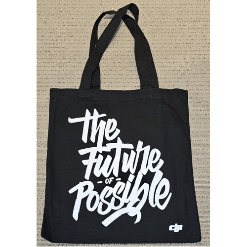 DJI Black 'Future of Possible' Tote Bag