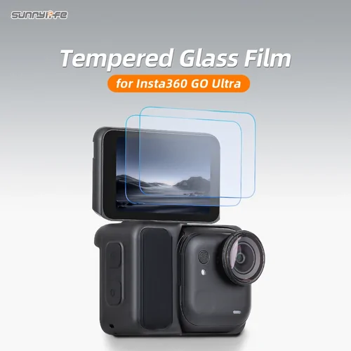 Sunnylife Insta360 GO Ultra Tempered Glass Screen Protector (2 Pack)