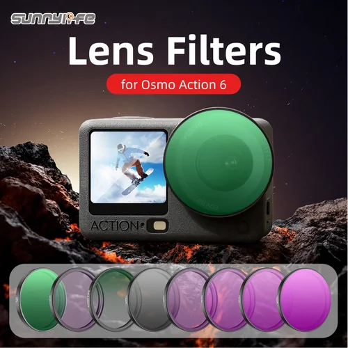 Sunnylife ND Filters for DJI Osmo Action 6 (ND8/ND16/ND32/ND64)