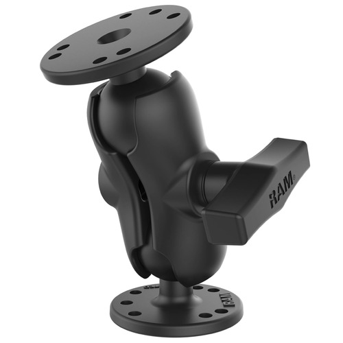 RAM Universal Double Ball Mount with Two Round Plates