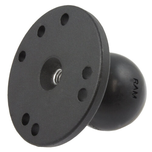 RAM Round Plate with Ball & 5/16"-18 Threaded Hole