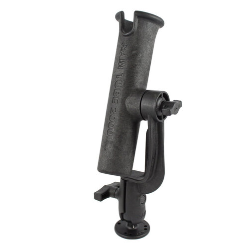 RAM Tube Fishing Rod Holder with Revolution Ratchet and Base