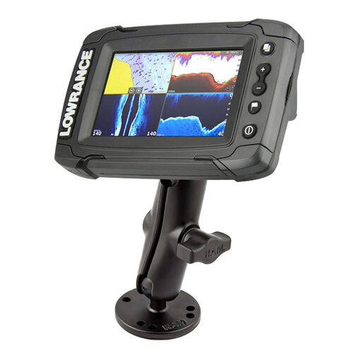 RAM Double Ball Mount for Lowrance Elite-4 & Mark-4 Series