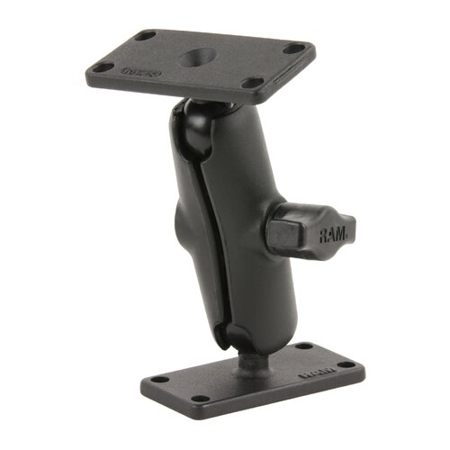 RAM Double Ball Mount with Two 1.5" x 3" Plates