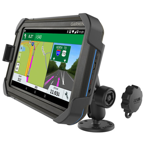 RAM EZ-Roll'r Drill-Down Mount for Garmin Fleet 770, Overlander + More