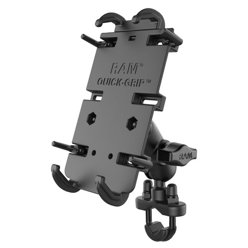 RAM Quick-Grip XL Phone Mount with Handlebar U-Bolt Base - Short