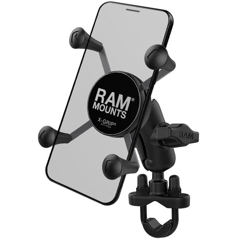 RAM X-Grip Phone Mount with Handlebar U-Bolt Base - Short