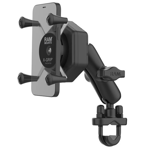 RAM X-Grip Phone Mount with Vibe-Safe & U-Bolt Base - Medium