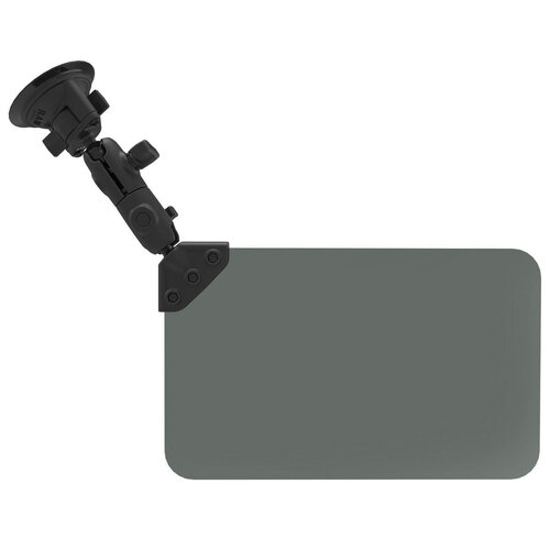RAM Twist-Lock Suction Cup Mount with Swivel Socket Arm & Sun Visor