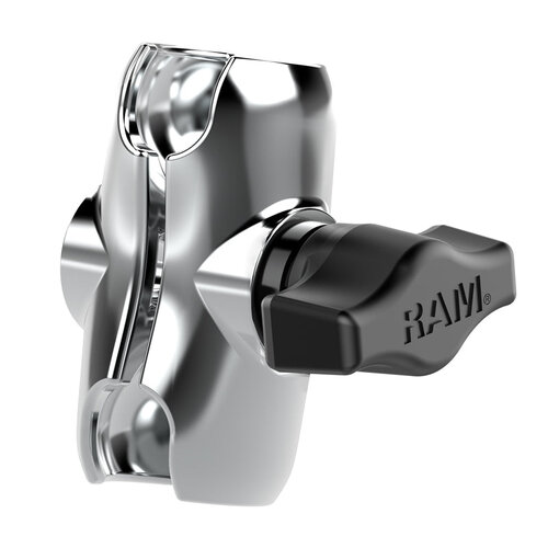 RAM Chrome Double Socket Arm - B Size Short