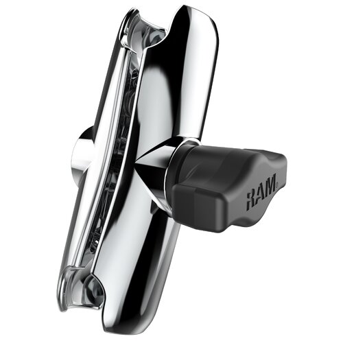RAM Chrome Double Socket Arm - B Size Medium