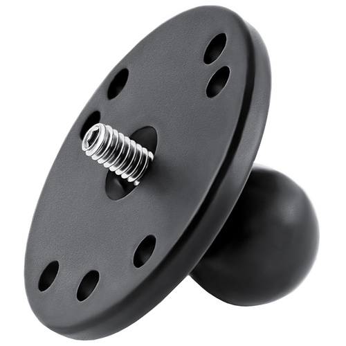 RAM Ball Adapter with Round Plate and 1/4"-20 Threaded Stud