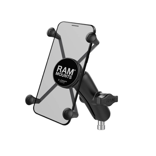 RAM X-Grip Large Phone Mount with Motorcycle Handlebar Clamp Base