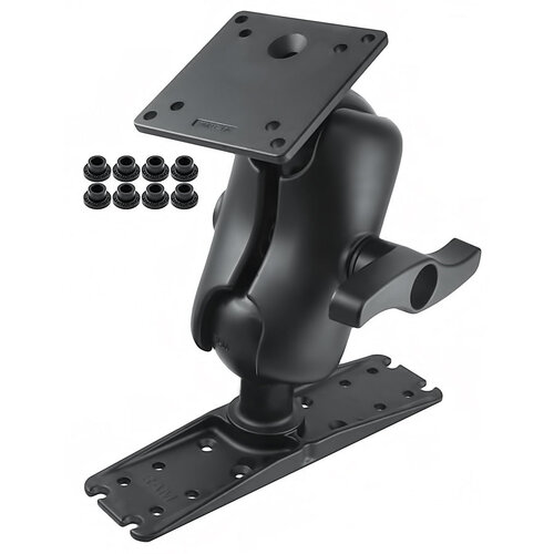RAM Ball Mount with 100x100mm VESA Plate & Large Electronics Plate