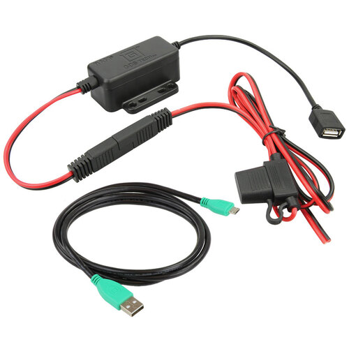 RAM GDS Modular 10-30V Hardwire Charger with microUSB Cable