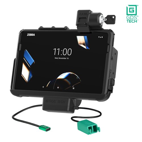 Locking GDS Dock + Dual USB for Zebra ET401 10" with IntelliSkin
