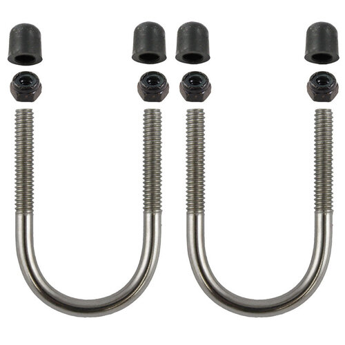 RAM Stainless Steel U-Bolt Hardware Pack for Rails 1" to 1.25"