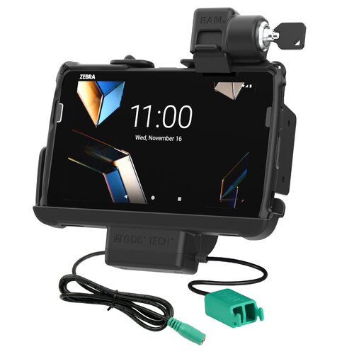 Locking RAM Tough-Dock Power + Dual USB for Zebra ET4x 8"