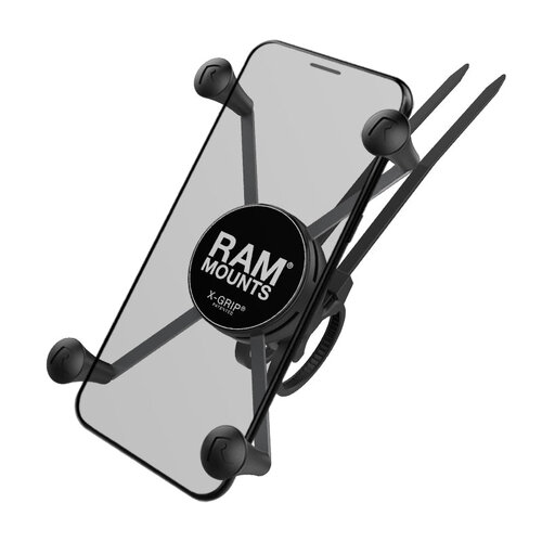 RAM X-Grip Large Phone Mount with RAM EZ-On/Off Bicycle Base