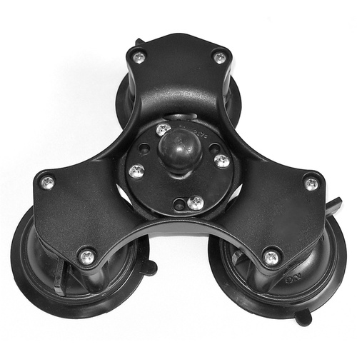 RAM Triple Suction Mount With 1.5" Ball and Base
