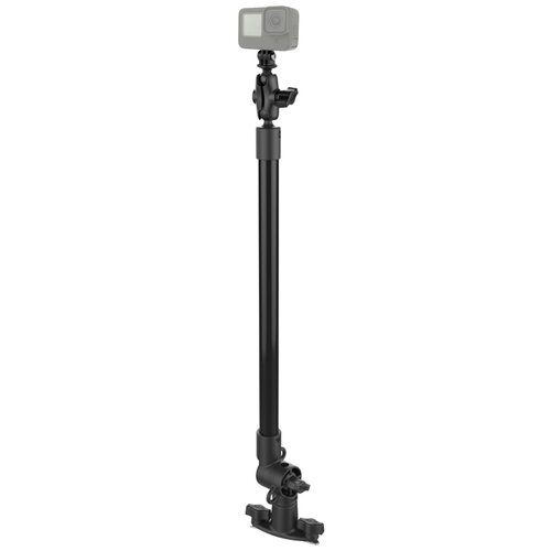RAM Tough-Pole 24" Action Camera Mount with Single Pipe & Track Base